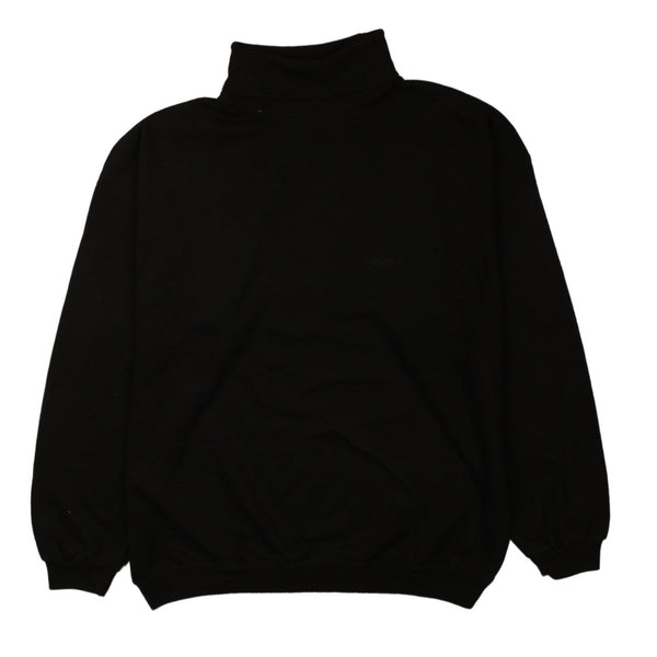 Lee Cooper 90's Lightweight Turtle Neck Jumper / Sweater Medium Black