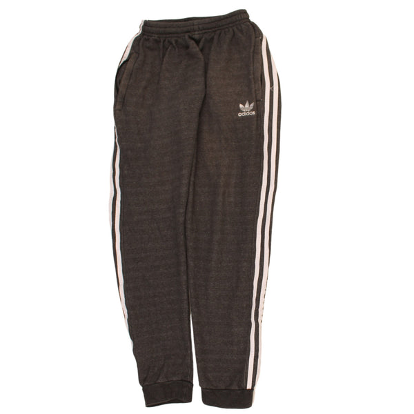 Adidas 90's Elasticated Waistband Drawstrings Joggers / Sweatpants Large Grey