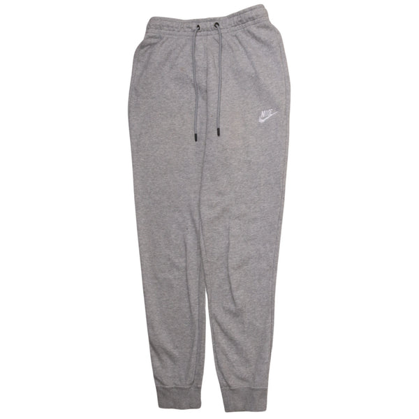 Nike 90's Swoosh Elasticated Waistband Drawstrings Joggers / Sweatpants XSmall Grey