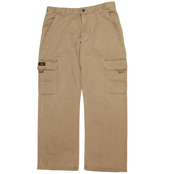 Wrangler 90's Cargo pockets Trousers / Pants 34 Tan Brown