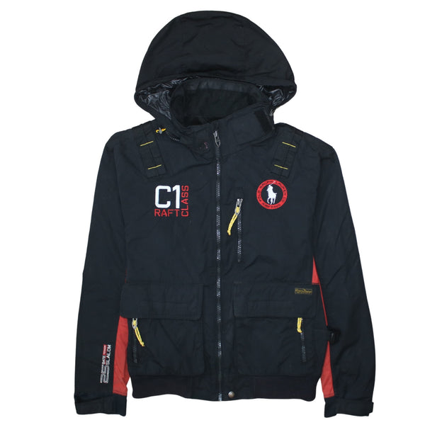 Puma 90's Hooded Full Zip Up Windbreaker XLarge Black