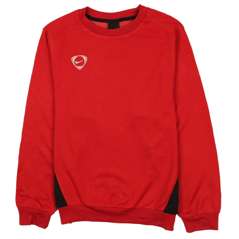 Nike 90's Swoosh Crew Neck Sweatshirt Large Red