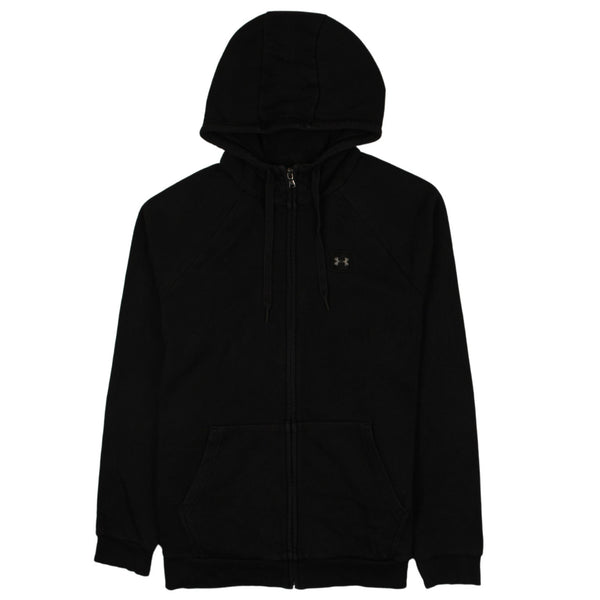 Under Armour 90's Pullover Full Zip Up Hoodie Medium Black