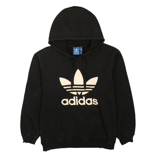 Adidas 90's Spellout Pullover Hoodie XLarge Black