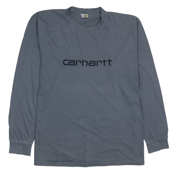 Carhartt 90's Spellout Crew Neck Sweatshirt Large  Grey