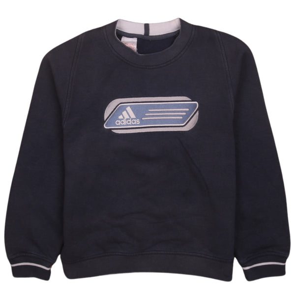 Adidas 90's Heavyweight 90's Crewneck Sweatshirt XSmall (missing sizing label) Navy Blue