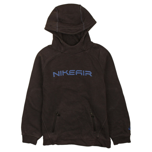 Nike 90's Spellout Pullover Hoodie XLarge Black