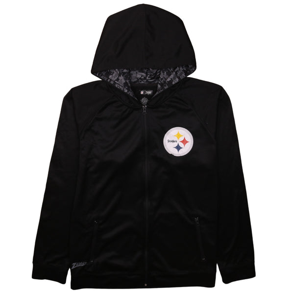 NFL 90's Sportswear Full Zip Up Hoodie XLarge Black