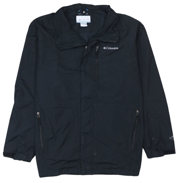 Columbia 90's Lightweight Full Zip Up Windbreaker XLarge Black