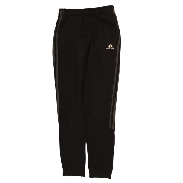 Adidas 90's Elasticated Waistband Drawstrings Joggers / Sweatpants Small Black