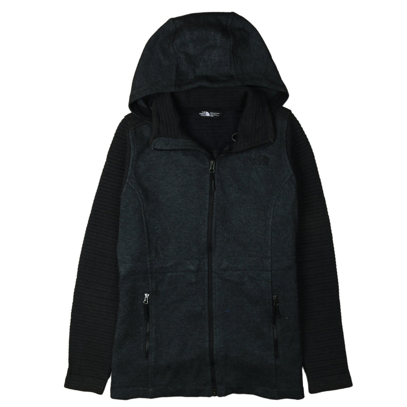 The North Face 90's Hooded Full Zip Up Fleece Jumper Medium Black