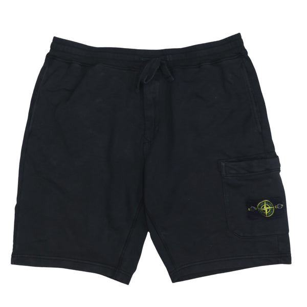 Stone Island Black Shorts Men’s XXLarge Cargo Pocket Compass Badge Logo Casual