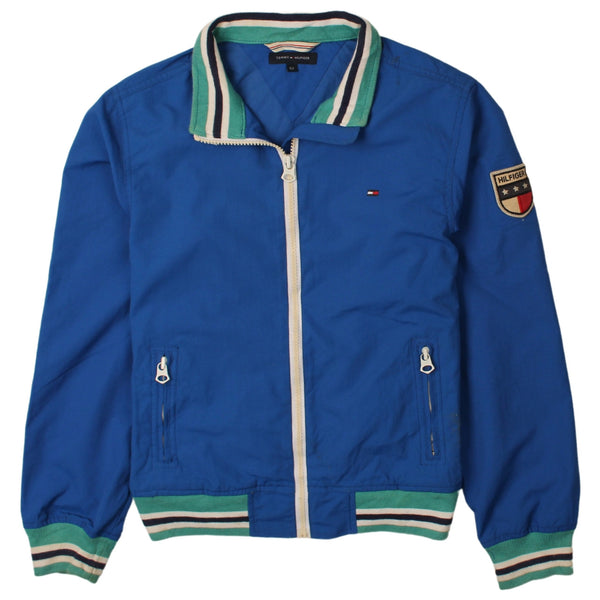 Tommy Hilfiger 90's Track Jacket Full Zip Up Windbreaker XSmall (missing sizing label) Blue