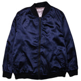 Local Heroes 90's Sportswear Full Zip Up Bomber Jacket Medium (missing sizing label) Navy Blue