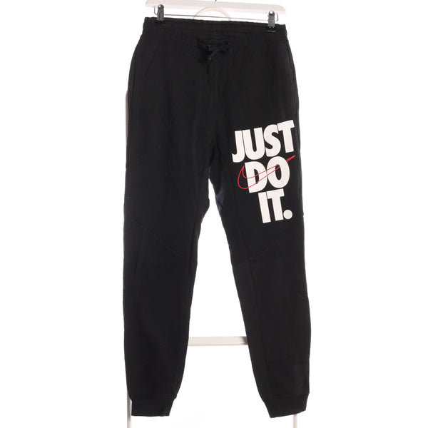 Nike 90's Elasticated Waistband Drawstring Joggers / Sweatpants XSmall Black