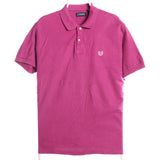 Chaps Ralph Lauren 90's Short Sleeve Button Up Polo Shirt Large Purple