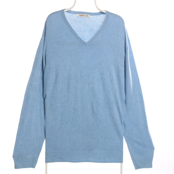 Old Navy 90's V Neck Knitted Jumper XXLarge (2XL) Blue