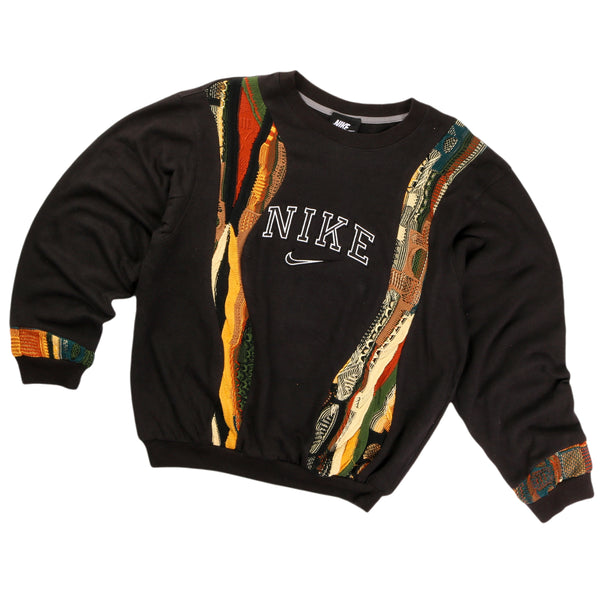 REWORK Nike X COOGI 90's Spellout Crewneck Sweatshirt Women's Large Black