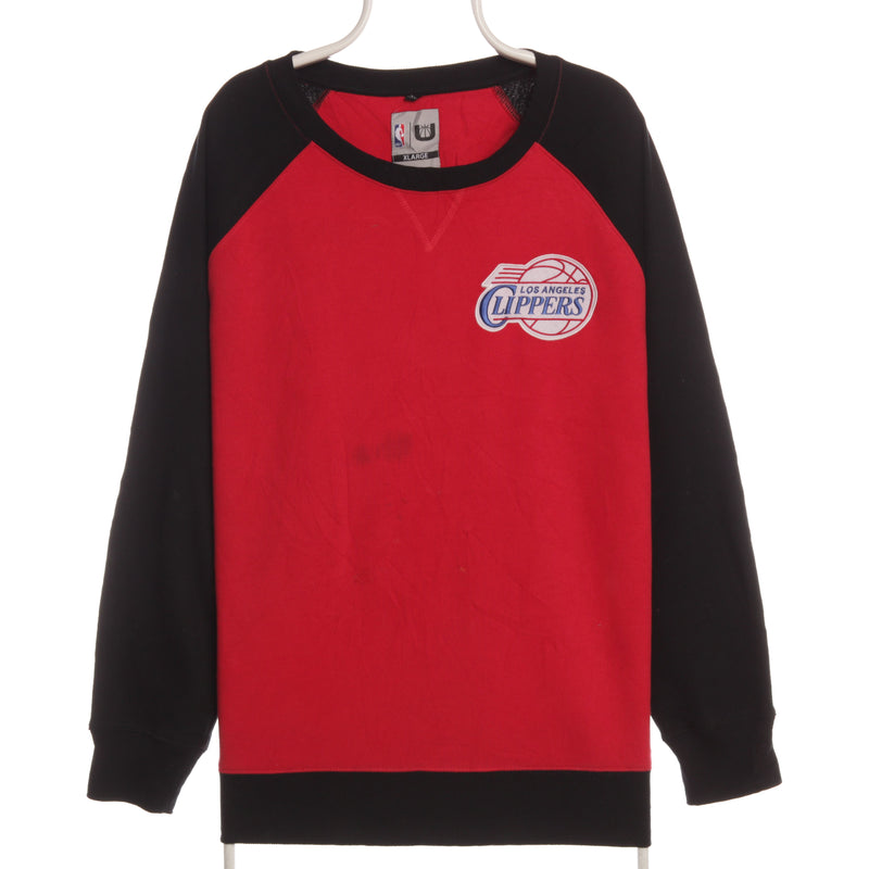 NBA 90's Los Angles Clippers Crewneck Sweatshirt XLarge Red