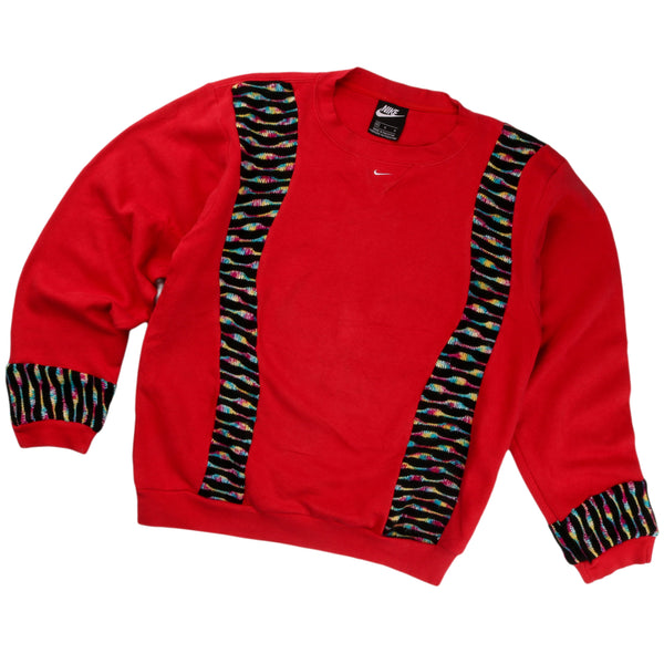 REWORK Nike X COOGI 90's Middle Centre Swoosh Crewneck Sweatshirt Men's Medium Red