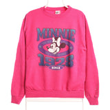 Disney 90's Minnie Mouse 1928 Crewneck Sweatshirt Small Pink