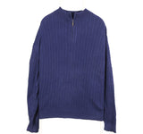 Pendleton 90's Quarter Zip Knitted Jumper Large Blue