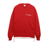 Jerzees 90's Button Up Crewneck Sweatshirt XLarge Red