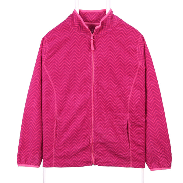 Made For Life 90's Full Zip Up Fleece Jumper Large Pink