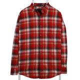 Pendleton 90's Long Sleeve Button Up Check Shirt Large Red