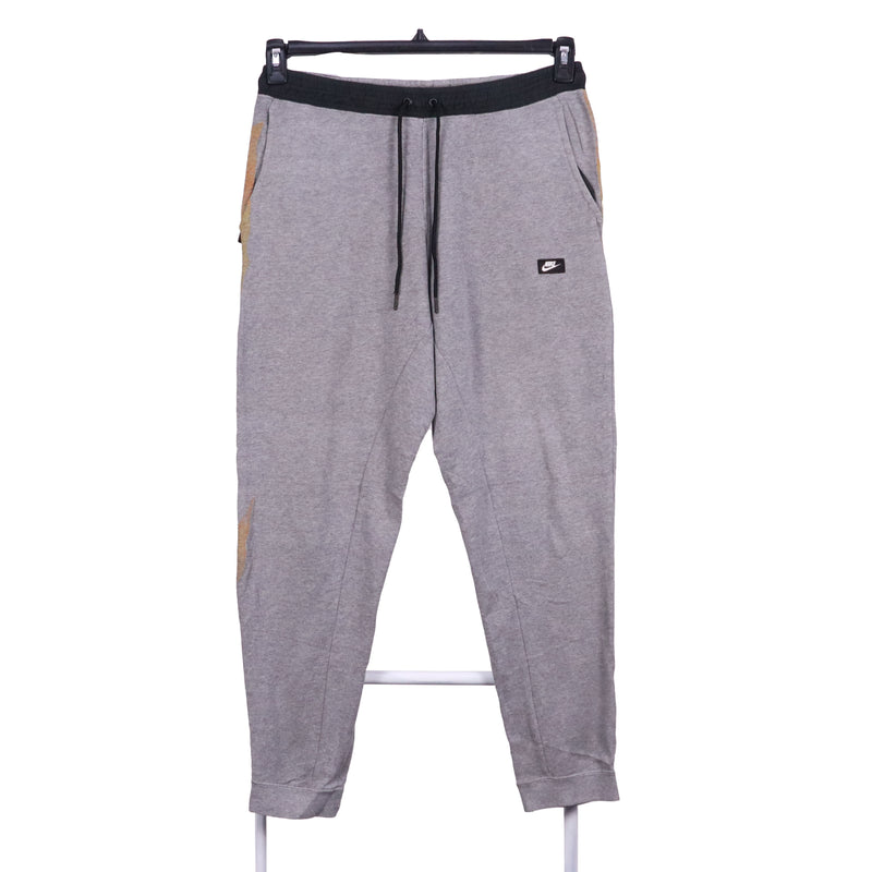 Nike 90's Elasticated Waistband Drawstrings Trousers / Pants Large Grey