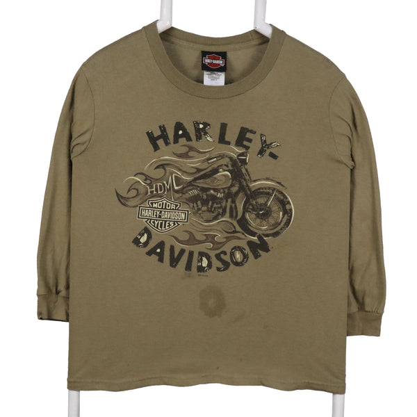 Harley Davidson   Sweatshirt XSmall Khaki Green