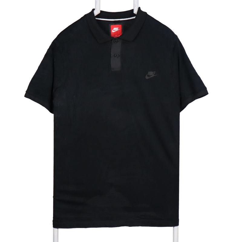 Nike 90's Short Sleeve Button Up Polo Shirt XLarge Black