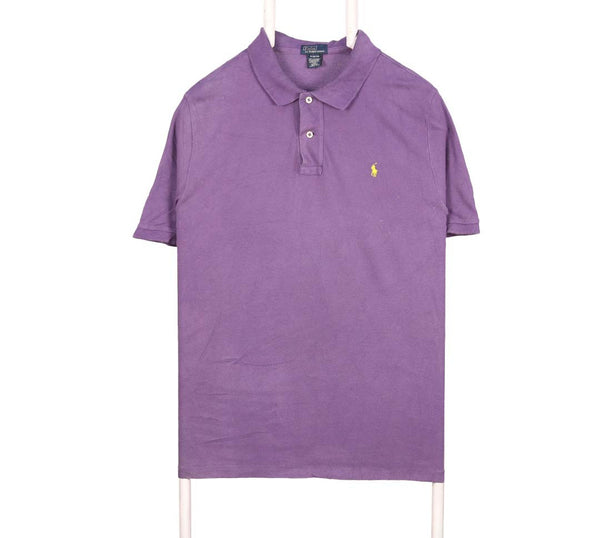 Polo Ralph Lauren 90's Short Sleeve Button Up Polo Shirt XLarge Purple