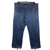 Dickies 90's Denim Baggy Straight Leg Jeans / Pants 40 Blue
