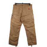 Dickies 90's Carpenter Workwear Baggy Trousers / Pants 40 Tan Brown