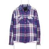 Stussy 90's Lumberjack Check Long Sleeve Shirt Large Blue