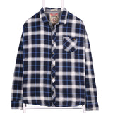 Tokyo Laundry 90's Lumberjack Long Sleeve Button Up Shirt XXLarge (2XL) Blue
