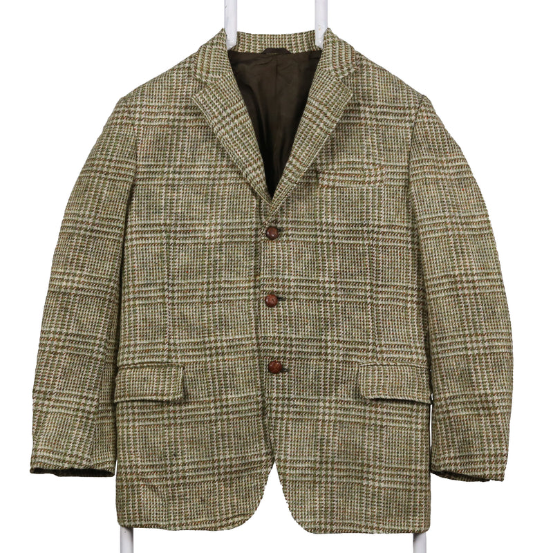 Harris Tweed 90's Tweed Wool Jacket Blazer 40 Green