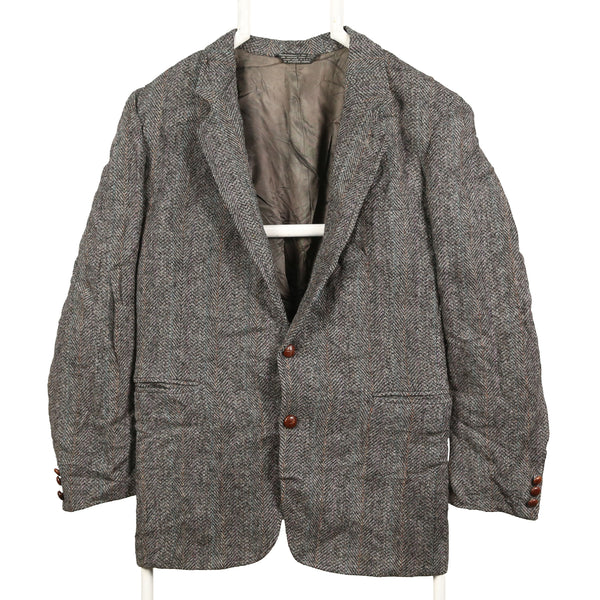 Harris Tweed 90's Tweed Wool Jacket Blazer 42 Grey