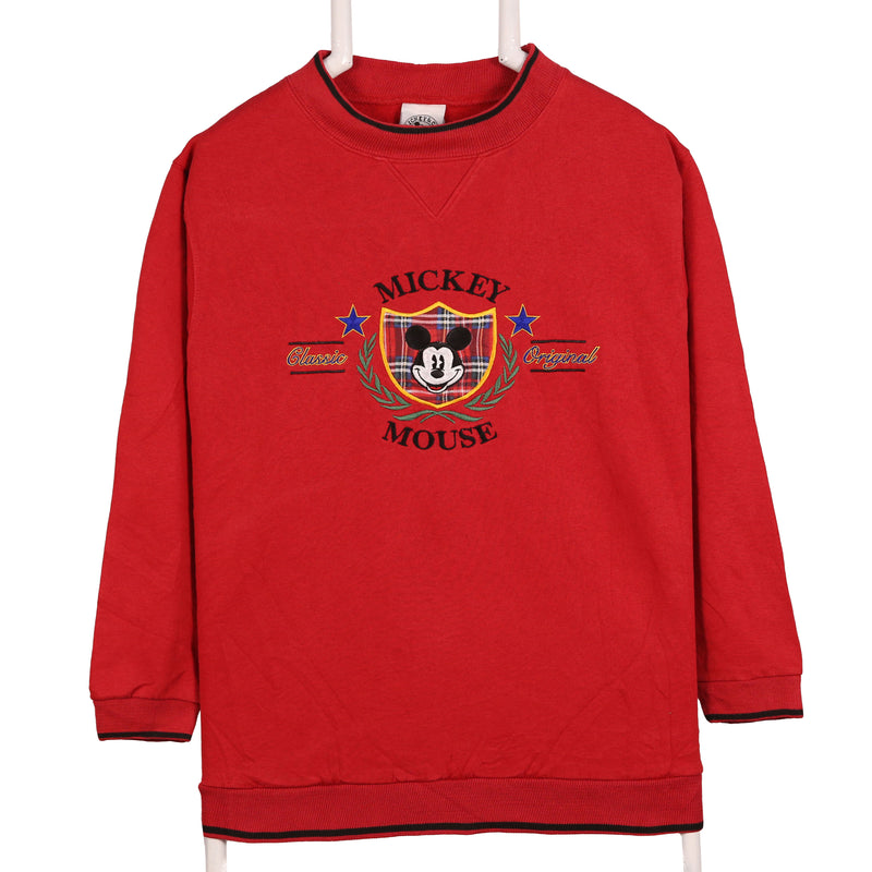 Mickey & Co 90's Mickey Mouse Crewneck Sweatshirt Medium Red
