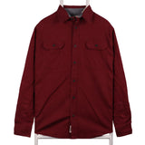 Wrangler 90's Button Up Long Sleeve Shirt Small Burgundy Red
