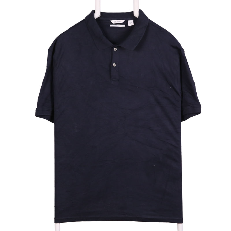 Calvin Klein 90's Short Sleeve Button Up Polo Shirt Large Black