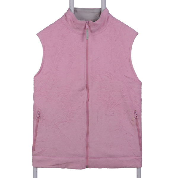 Columbia 90's Zip Up Vest Sleeveless Fleece Jumper XLarge Pink