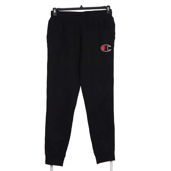 Champion 90's Elasticated Waistband Drawstrings Joggers / Sweatpants Large Black