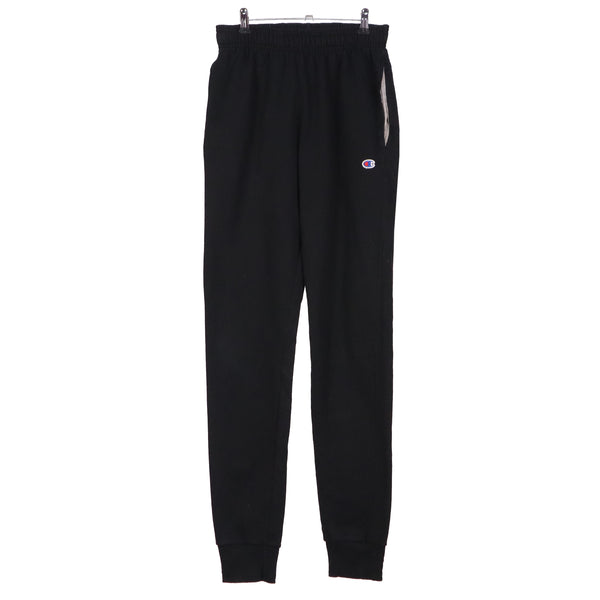 Champion 90's Elasticated Waistband Drawstrings Joggers / Sweatpants Small Black