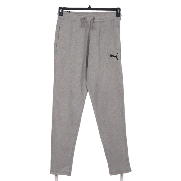 Puma 90's Elasticated Waistband Drawstrings Joggers / Sweatpants Small Grey