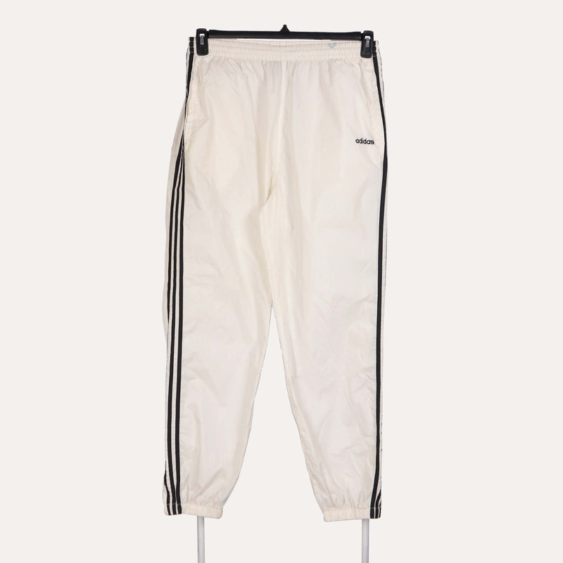 Adidas 90's Elasticated Waistband Drawstrings Joggers / Sweatpants Large White