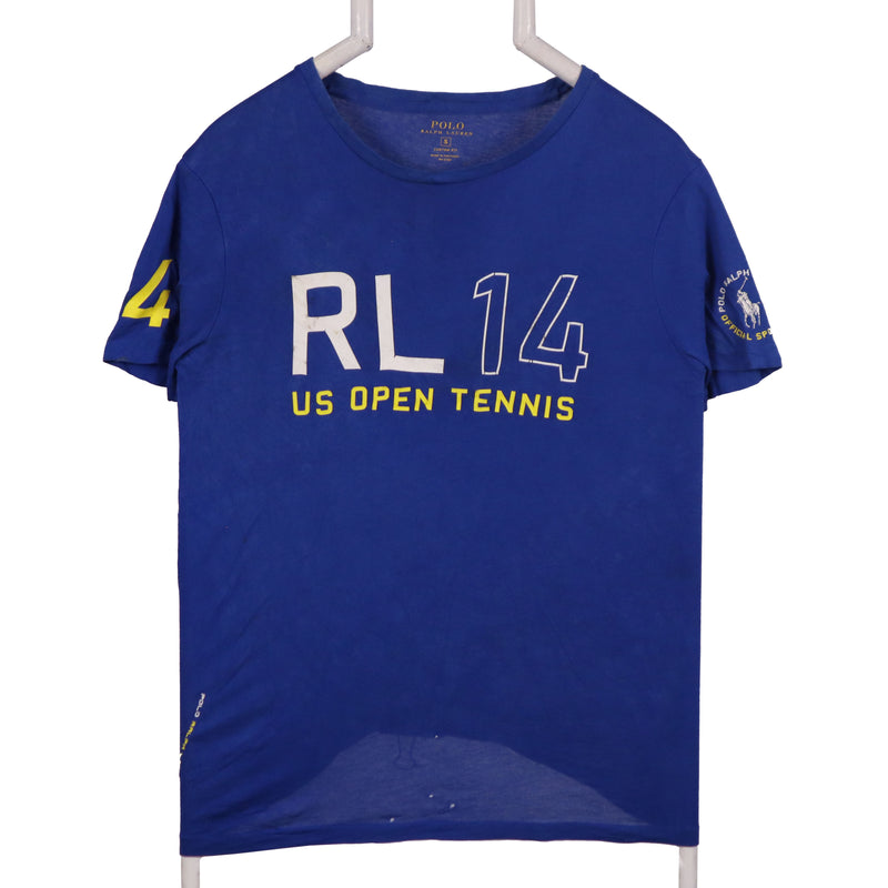 Polo Ralph Lauren 90's RL US Open Short Sleeve T Shirt Small Blue