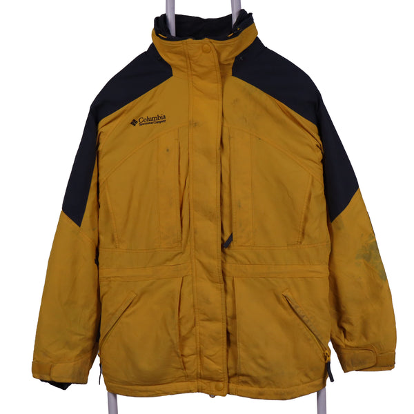 Columbia 90's Waterproof Zip Up Workwear Jacket Medium Yellow