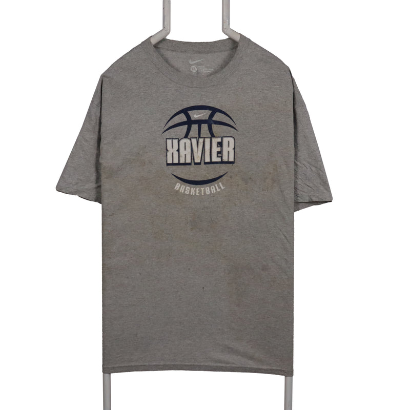 Nike 90's College Basketball Short Sleeve T Shirt XLarge Grey